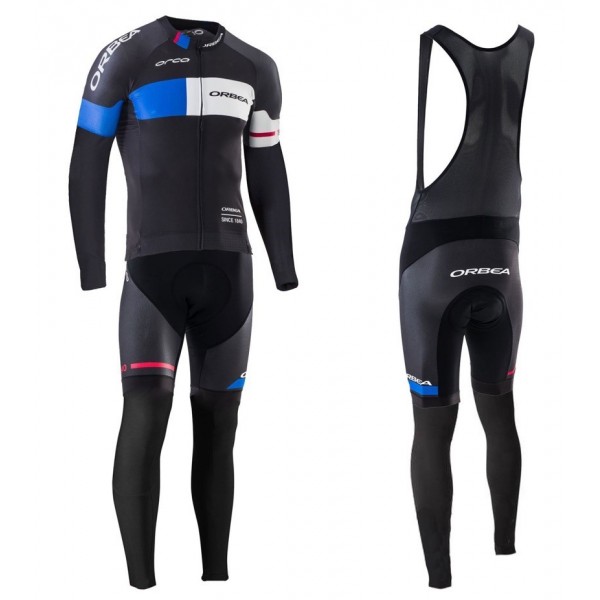 2016 Orbea Team Pro Schwarz-Blau Fahrradbekleidung Satz Radtrikot Langarm+Lang Trägerhose Radtrikot De 2016 Orbea Team Pro Schwarz-Blau Fahrradbekleidung Satz Radtrikot Langarm+Lang Trägerhose Radtrikot De
