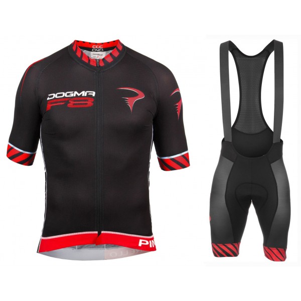 2016 Pinarello Dogma F8 schwarz-rot Fahrradbekleidung Radtrikot und Trägerhosen Set Radtrikot De 2016 Pinarello Dogma F8 schwarz-rot Fahrradbekleidung Radtrikot und Trägerhosen Set Radtrikot De