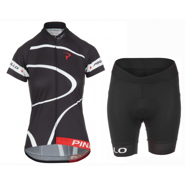 2016 Pinarello MIRA schwarz Damen Fahrradbekleidung Satz Radtrikot Kurzarm+Kurz Radhose Radtrikot De 2016 Pinarello MIRA schwarz Damen Fahrradbekleidung Satz Radtrikot Kurzarm+Kurz Radhose Radtrikot De