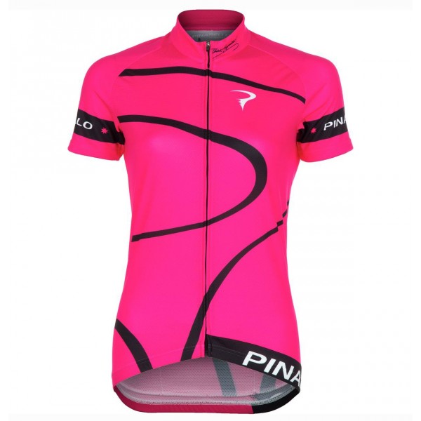 2016 Pinarello MIRA Rose Damen Radtrikot Kurzarm Radtrikot De 2016 Pinarello MIRA Rose Damen Radtrikot Kurzarm Radtrikot De