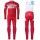 2016 Scott ODLO Team Rot thermisch Fahrradbekleidung Satz Radtrikot Langarm+Lang Trägerhose Radtrikot De