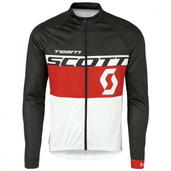 2016 Scott Team Schwarz-Rot-Weiß Radtrikot Langarm Radtrikot De