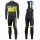 2016 Scott Team Schwarz-Gelb thermisch Fahrradbekleidung Satz Radtrikot Langarm+Lang Trägerhose Radtrikot De