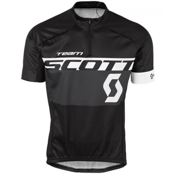 2016 Scott Radtrikot Kurzarm schwarz Weiß Radtrikot De 2016 Scott Radtrikot Kurzarm schwarz Weiß Radtrikot De