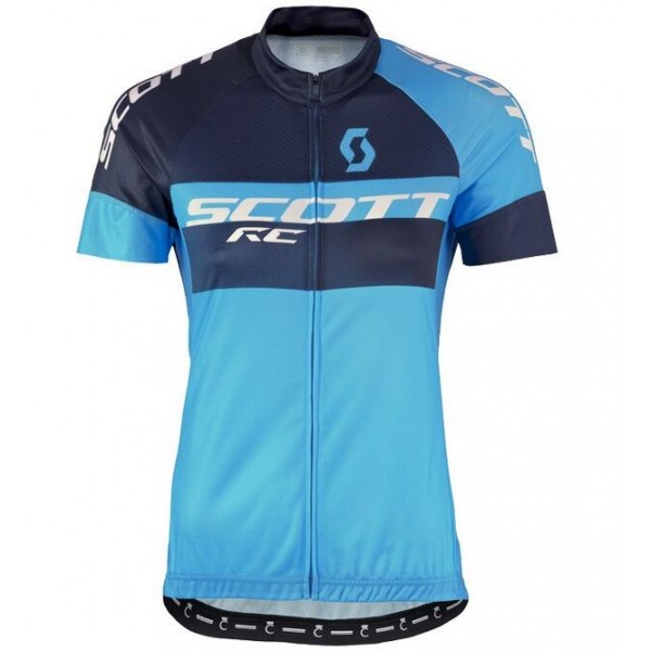2016 Scott RC Pro schwarz blau Damens Radtrikot Kurzarm Radtrikot De