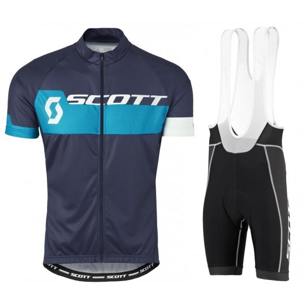 2016 SCOTT blau Fahrradbekleidung Satz Fahrradtrikot Kurzarm Trikot und Kurz Trägerhose Radtrikot De 2016 SCOTT blau Fahrradbekleidung Satz Fahrradtrikot Kurzarm Trikot und Kurz Trägerhose Radtrikot De