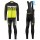 2016 Scott RC Schwarz-Weiß-Grün Fluo thermisch Fahrradbekleidung Satz Radtrikot Langarm+Lang Trägerhose Radtrikot De