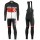2016 Scott Team Schwarz-Rot-Weiß Fahrradbekleidung Satz Radtrikot Langarm+Lang Trägerhose Radtrikot De