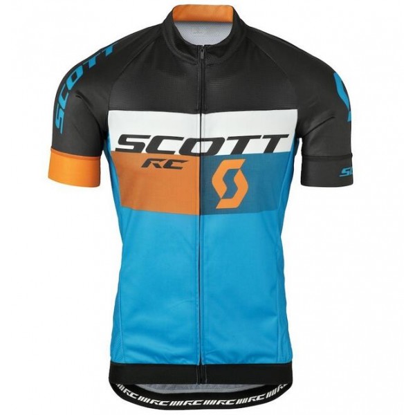 2016 Scott RC schwarz gelb blau Radtrikot Kurzarm Radtrikot De