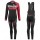 2016 Scott RC Schwarz-Rot Damen Fahrradbekleidung Satz Radtrikot Langarm+Lang Trägerhose Radtrikot De
