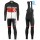 2016 Scott Team Schwarz-Rot-Weiß thermisch Fahrradbekleidung Satz Radtrikot Langarm+Lang Trägerhose Radtrikot De