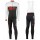 2016 Scott RC Weiß-Schwarz-Rot Fahrradbekleidung Satz Radtrikot Langarm+Lang Trägerhose Radtrikot De