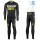 2016 Scott RC Schwarz-Gelb thermisch Fahrradbekleidung Satz Radtrikot Langarm+Lang Trägerhose Radtrikot De