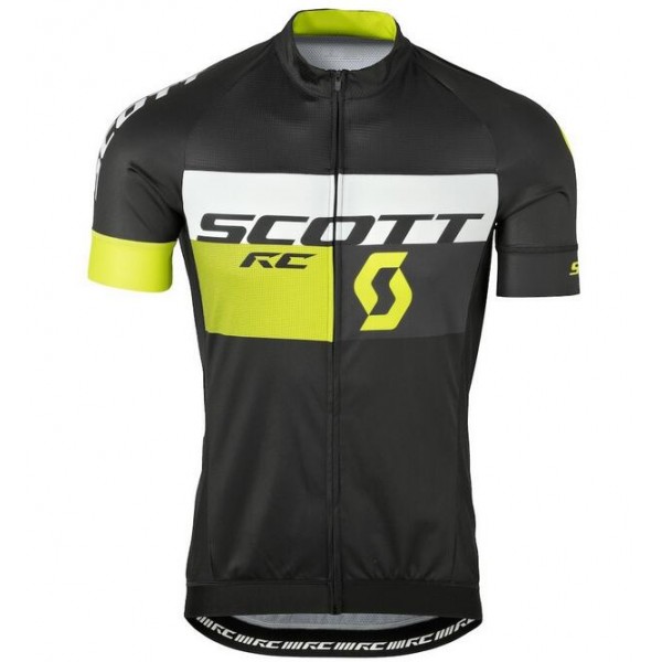 2016 Scott RC schwarz gelb Radtrikot Kurzarm Radtrikot De