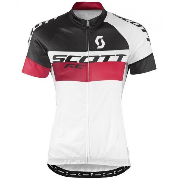 2016 Scott RC Weiß schwarz rot Damens Radtrikot Kurzarm Radtrikot De