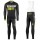 2016 Scott RC Schwarz-Gelb Fahrradbekleidung Satz Radtrikot Langarm+Lang Trägerhose Radtrikot De