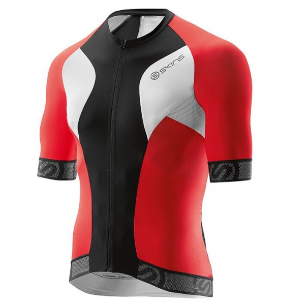 2016 Skins Tremola Radtrikot Kurzarm rot schwarz Weiß Radtrikot De 2016 Skins Tremola Radtrikot Kurzarm rot schwarz Weiß Radtrikot De