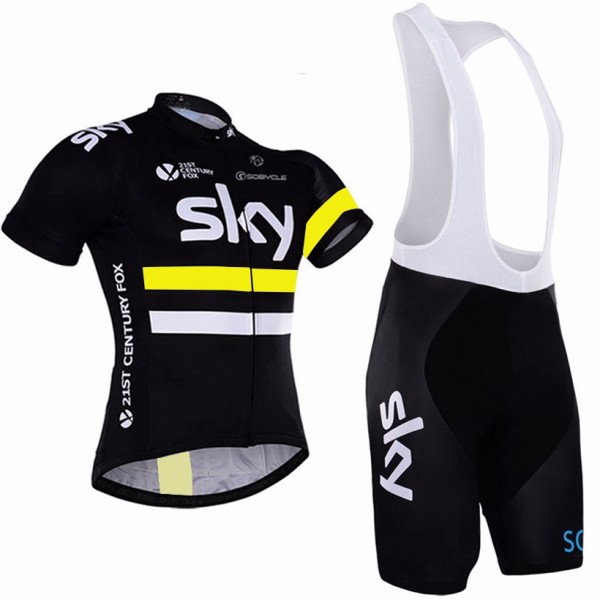 2016 SKY Fahrradbekleidung Satz Fahrradtrikot Kurzarm Trikot und Kurz Trägerhose 03 Radtrikot De