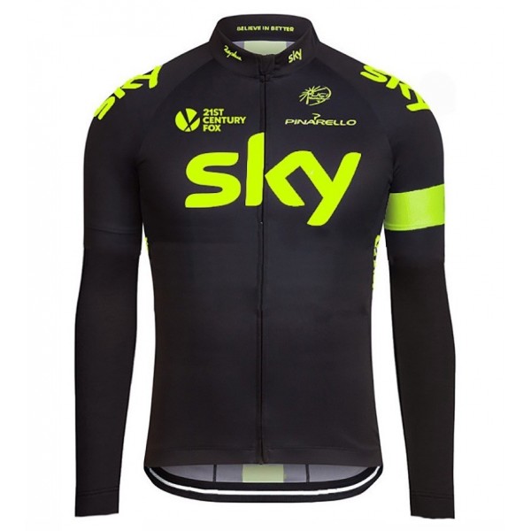 2016 Sky Team Fluo Ausgabe Radtrikot Langarm Radtrikot De