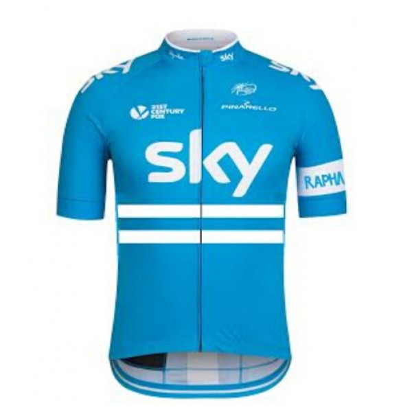 2016 SKY Blau Radtrikot Kurzarm Radtrikot De