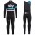 2016 Team Sky Pro Schwarz thermisch Fahrradbekleidung Satz Radtrikot Langarm+Lang Trägerhose Radtrikot De