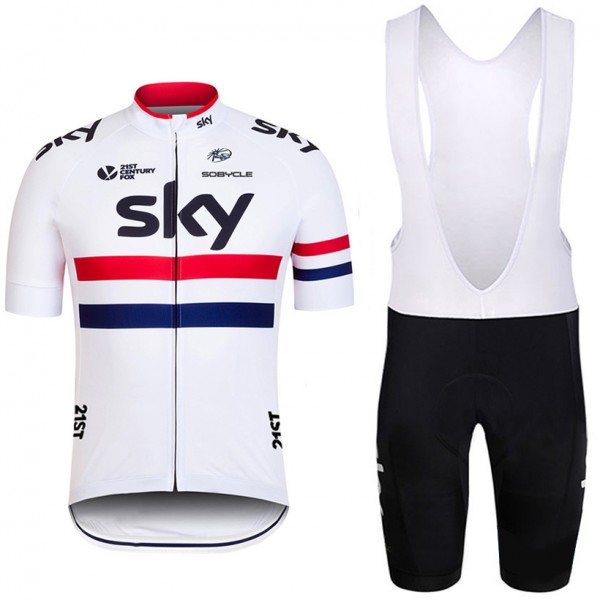 2016 SKY Fahrradbekleidung Satz Fahrradtrikot Kurzarm Trikot und Kurz Trägerhose 01 Radtrikot De