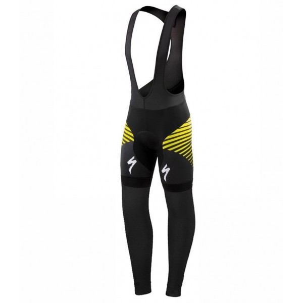 2016 Specialized Team LS Schwarz-Gelb Lang Trägerhose Radtrikot De