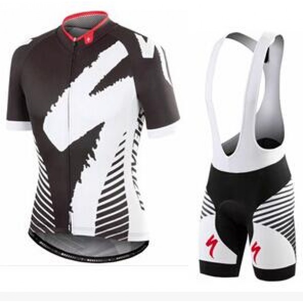 2016 Specialized Comp Racing Ss noir Fahrradbekleidung Satz Fahrradtrikot Kurzarm Trikot und Kurz Trägerhose Radtrikot De