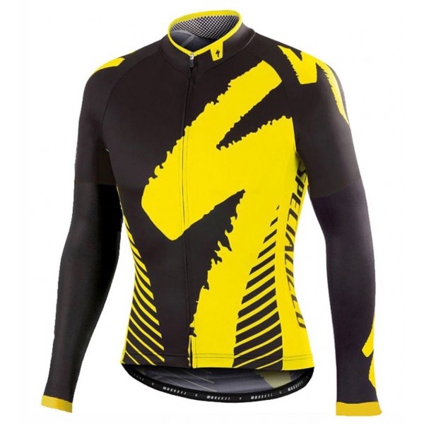 2016 Specialized Team LS Schwarz-Gelb Radtrikot Langarm Radtrikot De 2016 Specialized Team LS Schwarz-Gelb Radtrikot Langarm Radtrikot De