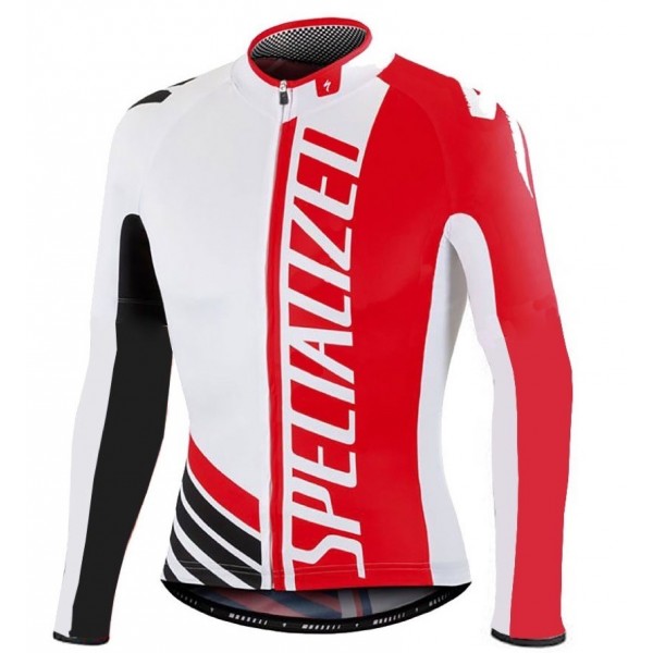 2016 Specialized Pro Team SZK Weiß-Rot Radtrikot Langarm Radtrikot De