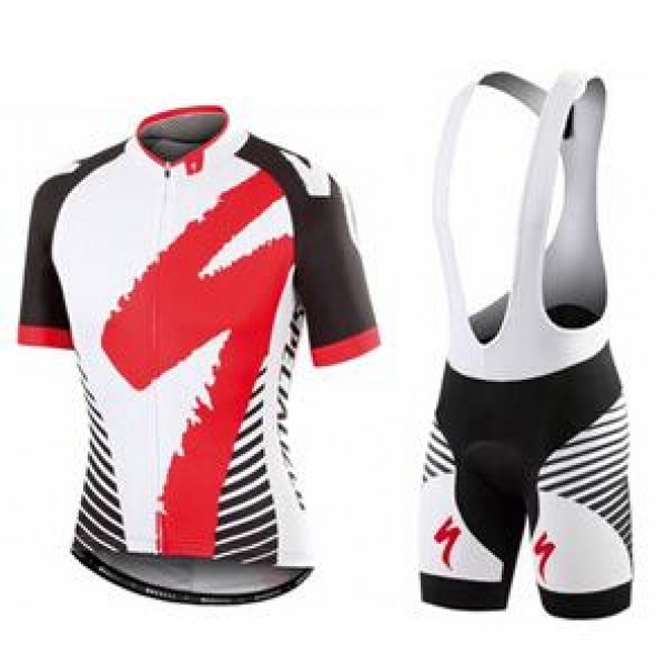 2016 Specialized Comp Racing Ss blanc Fahrradbekleidung Satz Fahrradtrikot Kurzarm Trikot und Kurz Trägerhose Radtrikot De