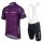 2016 Strava lila Fahrradbekleidung Satz Fahrradtrikot Kurzarm Trikot und Kurz Trägerhose Radtrikot De