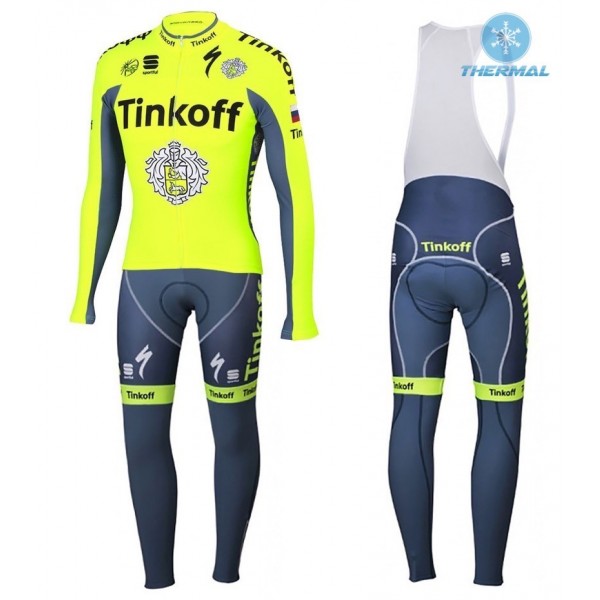 2016 Tinkoff Race Team thermisch Fahrradbekleidung Satz Radtrikot Langarm+Lang Trägerhose Radtrikot De 2016 Tinkoff Race Team thermisch Fahrradbekleidung Satz Radtrikot Langarm+Lang Trägerhose Radtrikot De