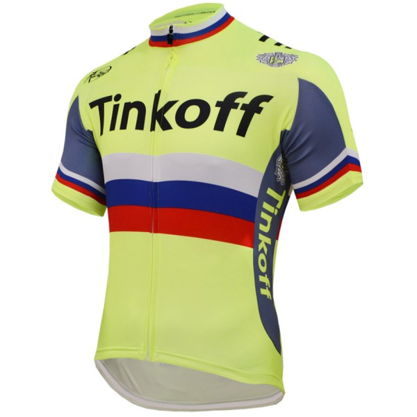 2016 Tinkoff Saxo Bank Russo Fluo Light Radtrikot Kurzarm Radtrikot De 2016 Tinkoff Saxo Bank Russo Fluo Light Radtrikot Kurzarm Radtrikot De