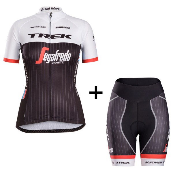 2016 Trek Segafredo Racing Team Damen Radbekleidung Radtrikot Kurzarm und Fahrradhosen Kurz Radtrikot De