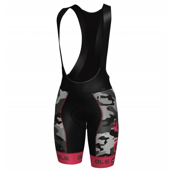 2017 Damen Ale Graphics PRR Camo Schwarz-Rose Kurz Trägerhose Radtrikot De