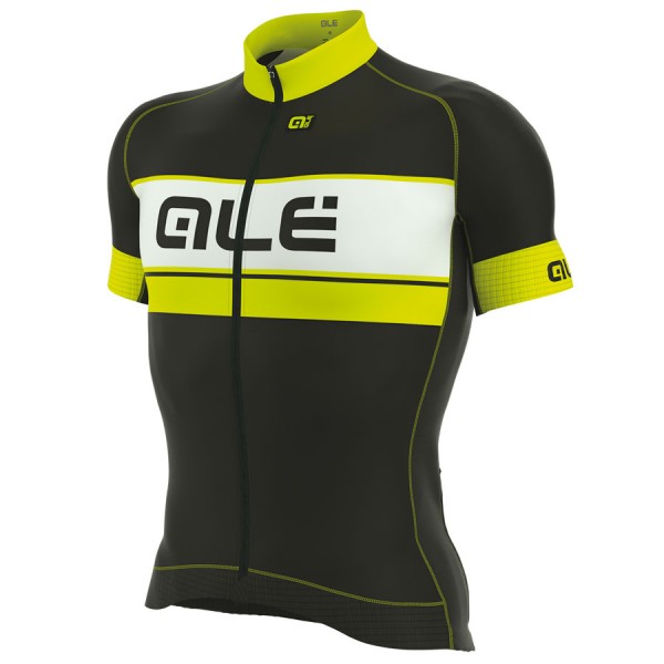 2017 Ale Graphics PRR Bermuda Radtrikot Kurzarm Schwarz Gelb Fluo Radtrikot De 2017 Ale Graphics PRR Bermuda Radtrikot Kurzarm Schwarz Gelb Fluo Radtrikot De