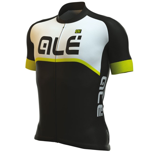 2017 Ale Graphics Excel Veloce Radtrikot Kurzarm Schwarz Gelb Fluo Radtrikot De