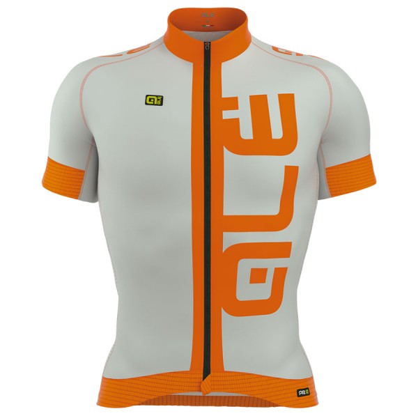 2017 Ale Graphics PRR Arcobaleno Radtrikot Kurzarm Grau Orange Radtrikot De
