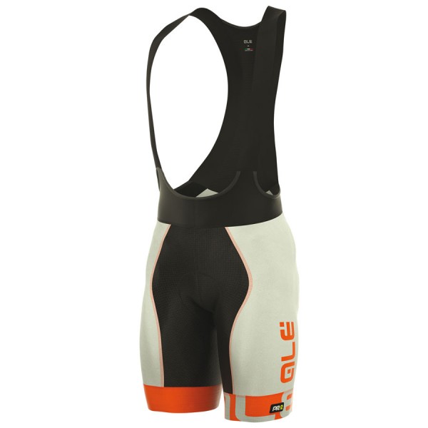 2017 Ale Graphics PRR Arcobaleno Kurz Trägerhose Grau Orange Radtrikot De