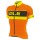 2017 Ale Graphics PRR Bermuda Radtrikot Kurzarm Orange Fluo Radtrikot De