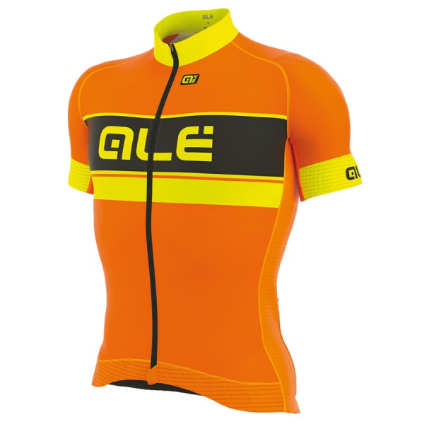 2017 Ale Graphics PRR Bermuda Radtrikot Kurzarm Orange Fluo Radtrikot De 2017 Ale Graphics PRR Bermuda Radtrikot Kurzarm Orange Fluo Radtrikot De