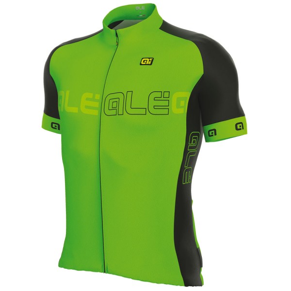 2017 Ale Excel Basic Radtrikot Kurzarm Grün Fluo Radtrikot De