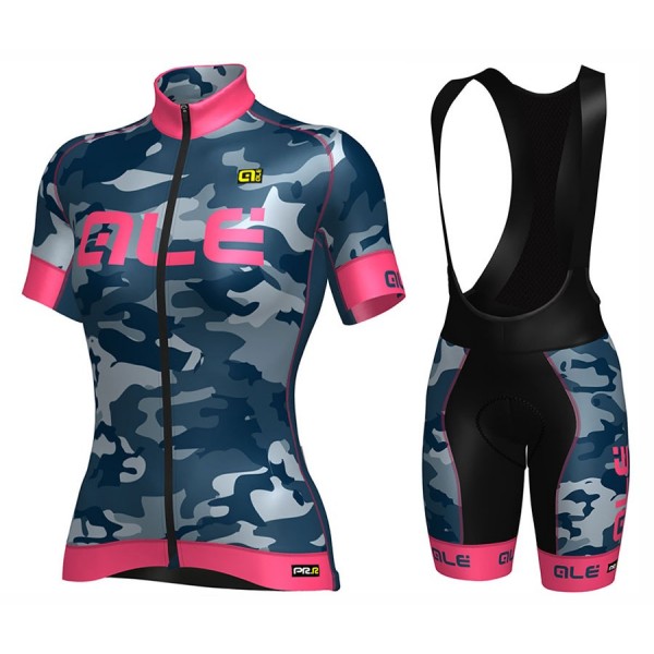 2017 Damen Ale Graphics PRR Camo Blau-Rose Fahrradbekleidung Satz Radtrikot Kurzarm+Kurz Trägerhose Radtrikot De 2017 Damen Ale Graphics PRR Camo Blau-Rose Fahrradbekleidung Satz Radtrikot Kurzarm+Kurz Trägerhose Radtrikot De
