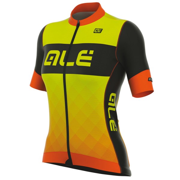 2017 Damen Ale R-EV1 Rumbles Radtrikot Kurzarm Orange Gelb Fluo Radtrikot De 2017 Damen Ale R-EV1 Rumbles Radtrikot Kurzarm Orange Gelb Fluo Radtrikot De