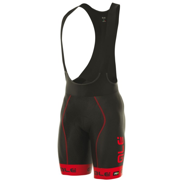 2017 Ale Graphics PRR Bermuda Kurz Trägerhose Schwarz Rot Radtrikot De