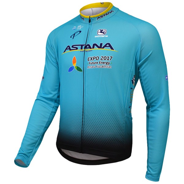 Astana Pro 2017 Radtrikot Langarm Radtrikot De Astana Pro 2017 Radtrikot Langarm Radtrikot De