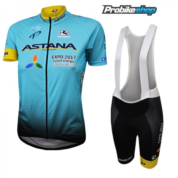 Astana Pro Team 2017 Damen Fahrradbekleidung Satz Radtrikot Kurzarm+Kurz Trägerhose Radtrikot De Astana Pro Team 2017 Damen Fahrradbekleidung Satz Radtrikot Kurzarm+Kurz Trägerhose Radtrikot De