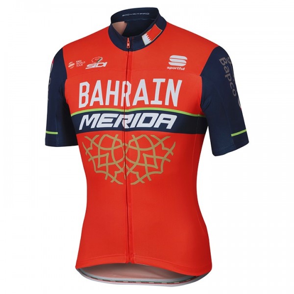 BAHRAIN-MERIDA Radtrikot Kurzarm 2017 Radtrikot De