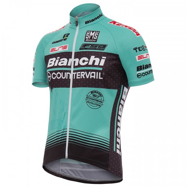 2017 Bianchi Countervail Radtrikot Kurzarm Grün Radtrikot De